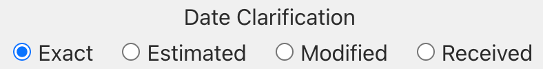 Date Radio Buttons