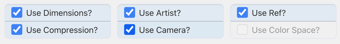 Use Checkboxes